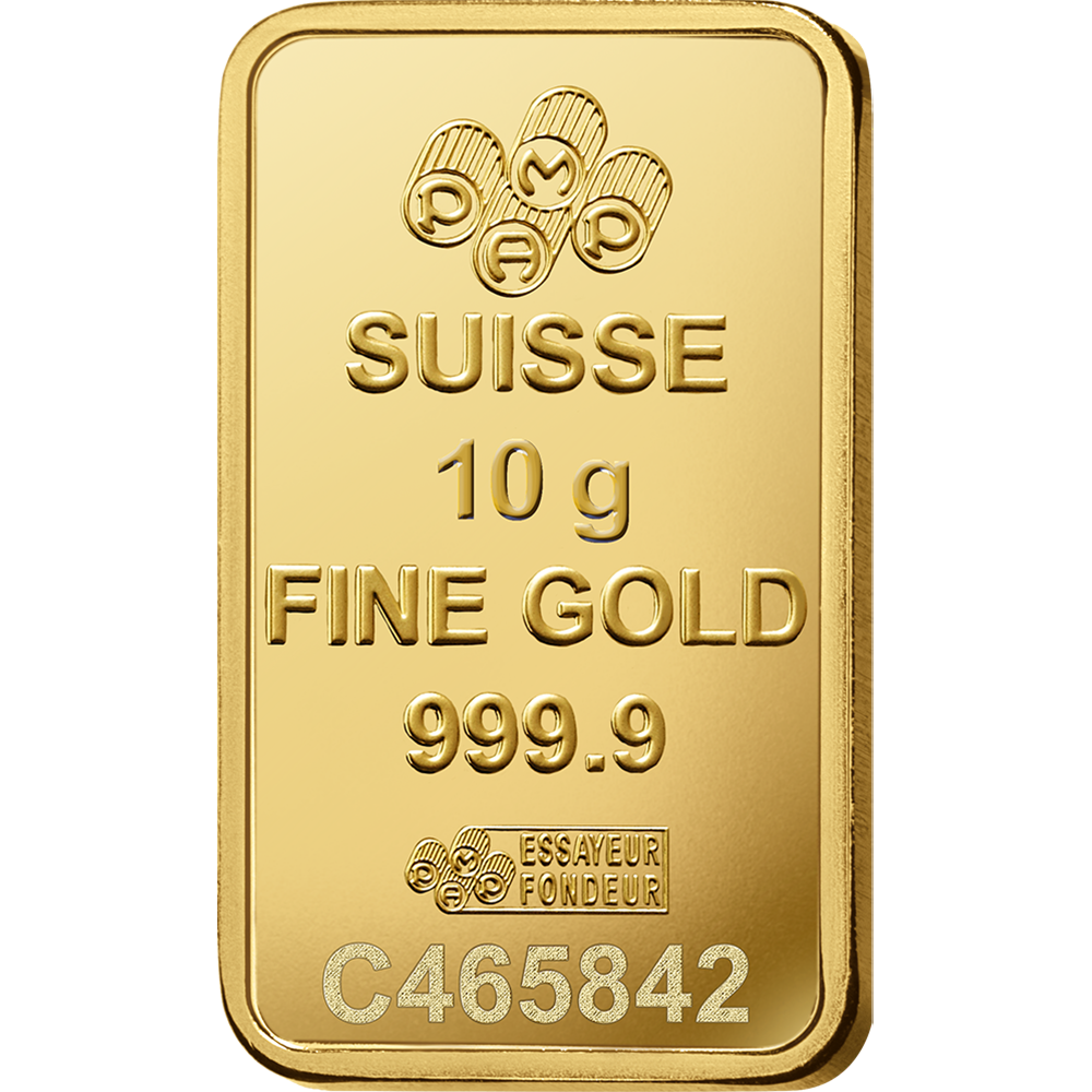 PAMP Lady Fortuna Suisse Gold Bar - 10g