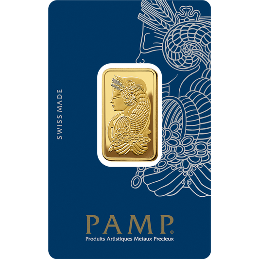PAMP Lady Fortuna Suisse Gold Bar - 50g